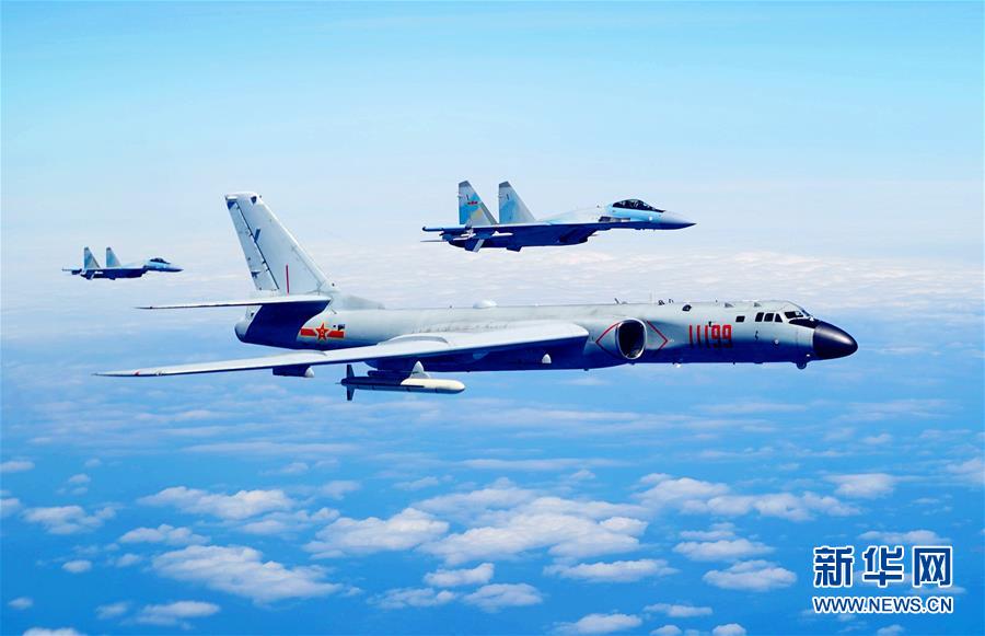 （圖文互動）（1）空軍發布宣傳片展現殲-20、蘇-35、轟-6K海上新航跡