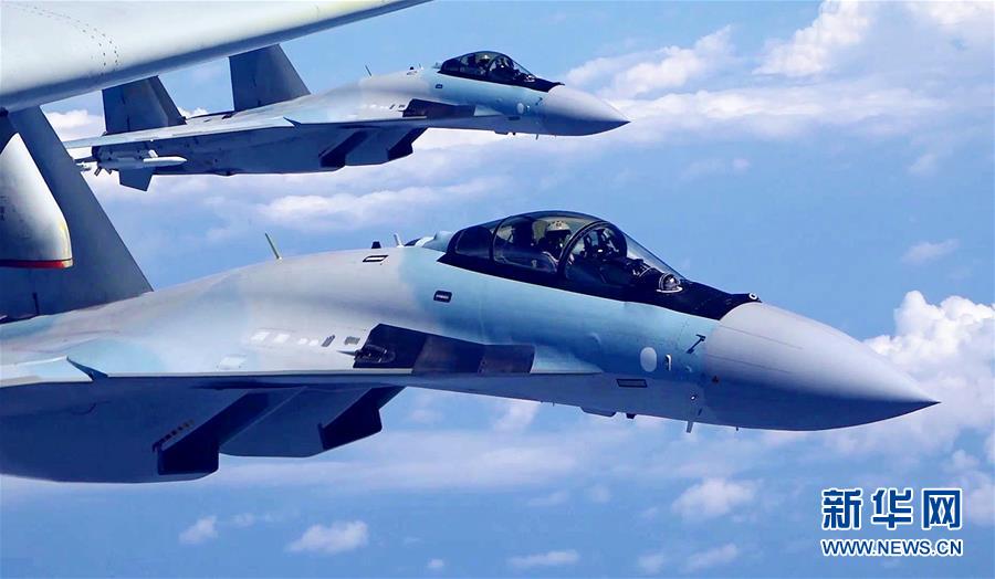 （圖文互動）（2）空軍發布宣傳片展現殲-20、蘇-35、轟-6K海上新航跡