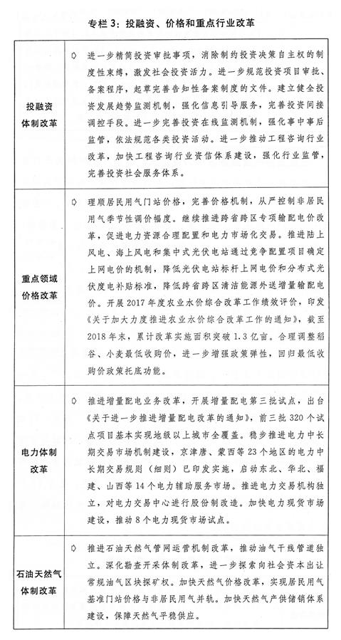 （圖表）[兩會受權(quán)發(fā)布]關于2018年國民經(jīng)濟和社會發(fā)展計劃執(zhí)行情況與2019年國民經(jīng)濟和社會發(fā)展計劃草案的報告（專欄3）