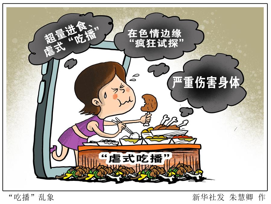 （圖表·漫畫(huà)）［生活觀察］吃播”亂象（1）