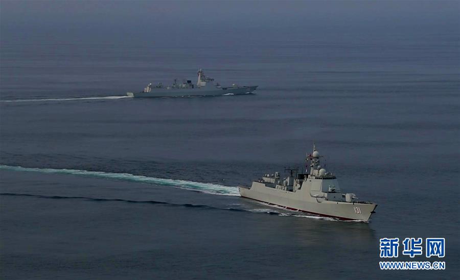 （國際）（1）中國海軍第35、36批護航編隊在亞丁灣完成任務交接