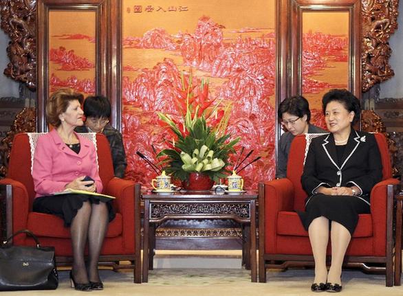 劉延?xùn)|會見歐盟委員會教育、文化、語言多樣性及青年事務(wù)委員瓦西利烏